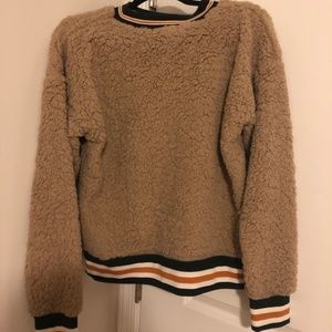 FUZZY BROWN PULLOVER
